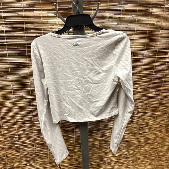 Calvin Klein Performance Slim Fit Cardigan - Porcini Size M - Picture 3 of 3